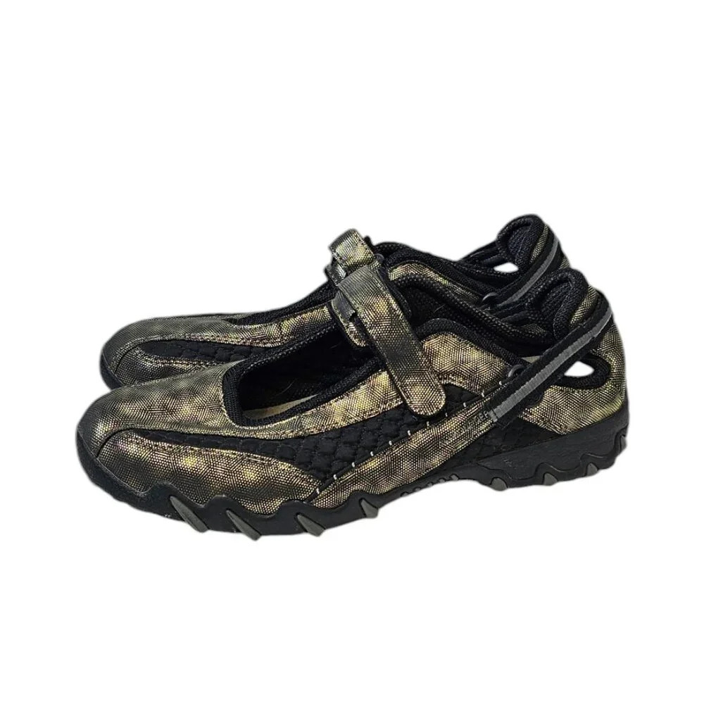Mephisto Womens Allrounder Niro Graphite Metallic Size 10.5 Comfort Shock Absorb